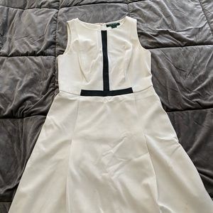 Ralph Lauren winter white a-line dress